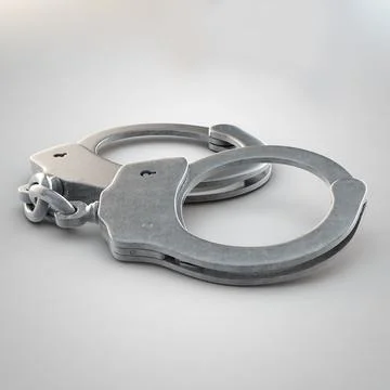 Chain-Linked Handcuffs 3D Model