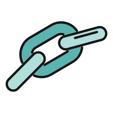 Chain links symbolizing connection, strength, and security concept 스톡 일러스트