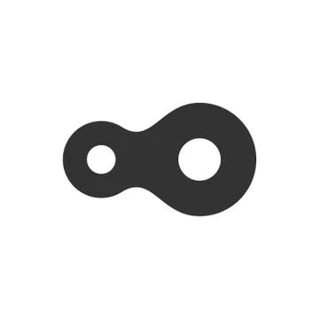 Chain Loop Logo Template Illustration Design. Vector EPS 10. Stock Illustration