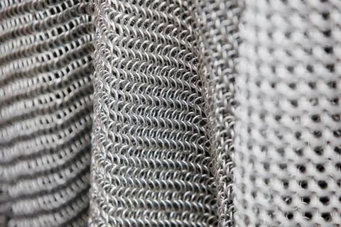 Chain mail armour background Stock Photos
