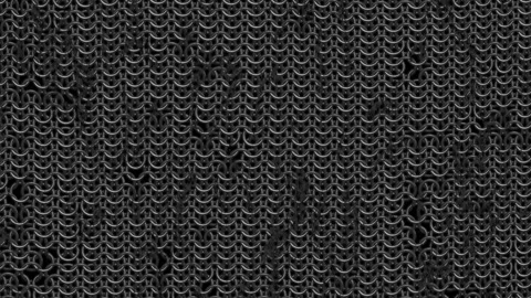 Chain mail background pattern loop. Seamless hauberk texture surface. Stock Footage 226312610