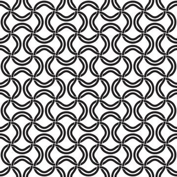 Chain mail of of intersecting links. Celtic seamless pattern Stock Illustration