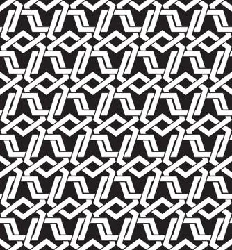 Chain mail of intersecting pentagons. Celtic seamless pattern Stock Illustration