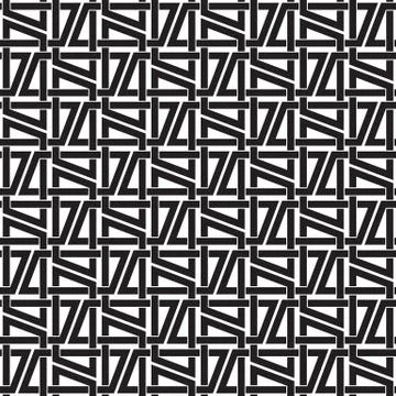 Chain mail of intersecting trapezes. Celtic seamless pattern Stock Illustration