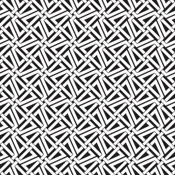 Chain mail of intersecting trapezes. Celtic seamless pattern Stock Illustration