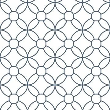 Chain mail, ring or circles geometric trance seamless pattern. Cell effect Illustrazione stock