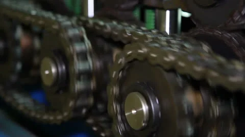Chain mechanism. Stock Footage 27118650
