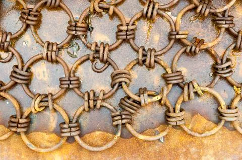 Chain mesh net Stock Photos