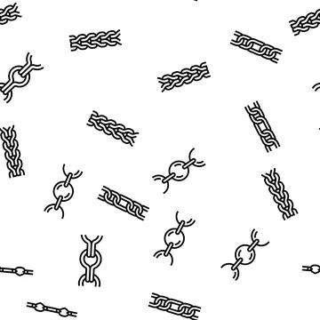 Chain metal connection link vector seamless pattern 스톡 일러스트