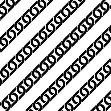 Chain Motif Pattern Stock Illustration