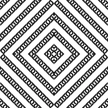 Chain Motif Pattern Stock Illustration
