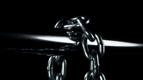 The chain moves on the crossbar Stock Footage 75926770