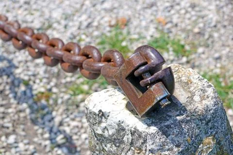 Chain with padlock Stock Photos