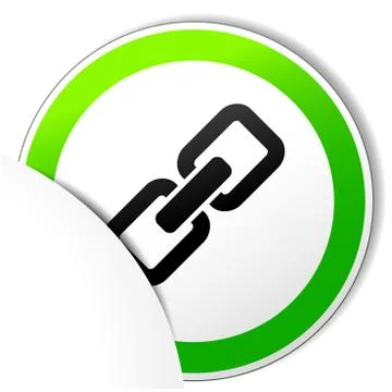 Chain paper icon Illustrazione stock