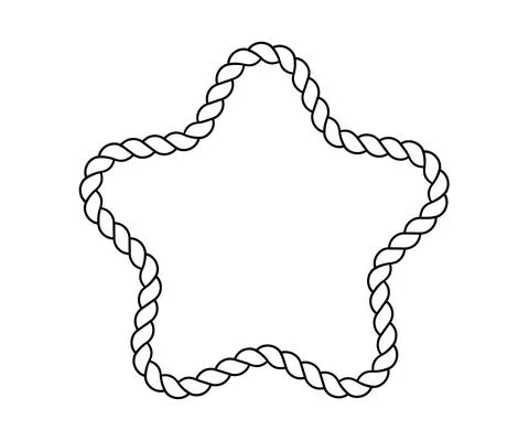 Chain pattern star illustration Stock Illustration