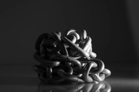 Chain pattern thick Stock Photos