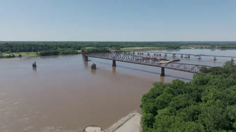 Chain of rocks bridge Stock Footage 276379825