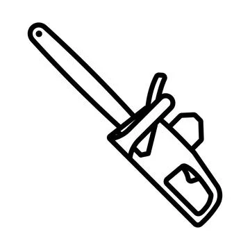 Chain Saw Icon Stock Illustration