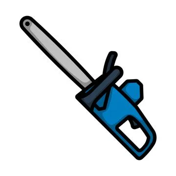 Chain Saw Icon Stock Illustration