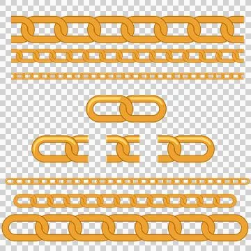 Chain seamless gold イラスト素材