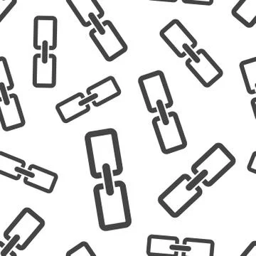 Chain seamless pattern background. Business flat vector illustration. Connect Stock Illustration