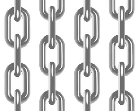 Chain seamless vector pattern with white background Illustrazione stock