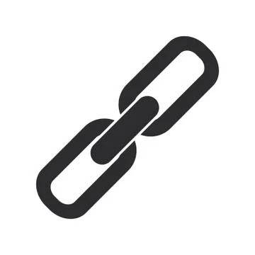 Chain segment link icon Stock Illustration