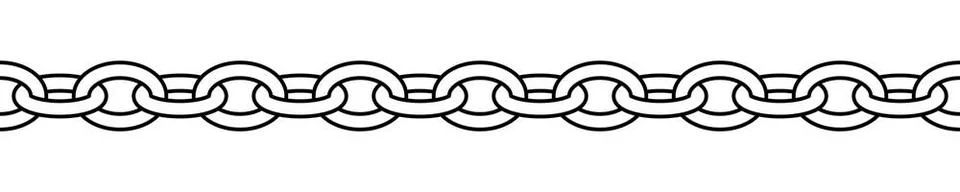 Chain shape silhouette pattern, seamless repeatable texture illustration c... Stock Photos