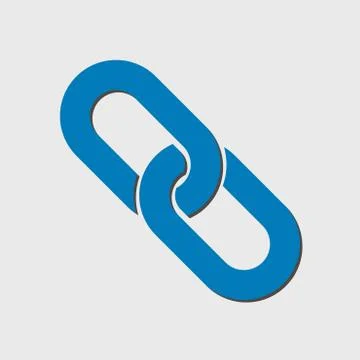Chain sign symbol. Stock Illustration