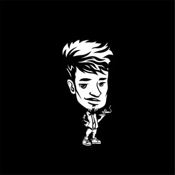 Chain smoker vector illustration Stock Illustration