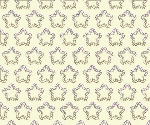 Chain star pattern illustration Stock Illustration