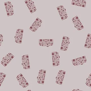 Chain store glyph vector seamless pattern Stock Illustration