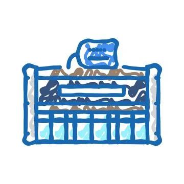 Chain store icon doodle illustration Ilustración de archivo