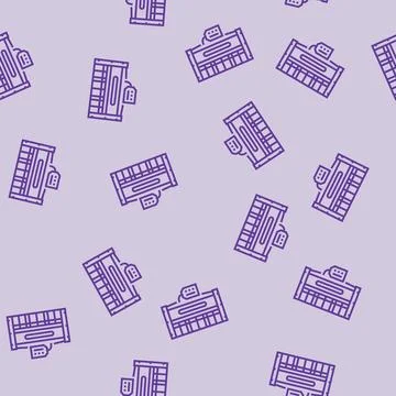 Chain store line seamless pattern Ilustración de archivo