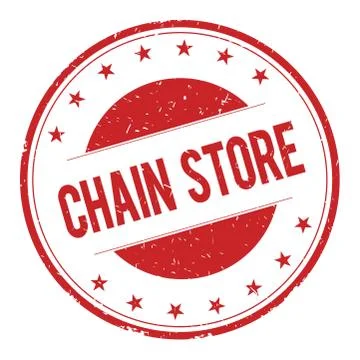 CHAIN-STORE stamp sign Stock Illustration