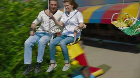 Chain Swing Ride Stock-Footage 30700697