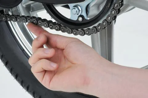 Chain tension 스톡 사진
