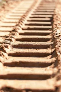 Chain tracks 库存照片