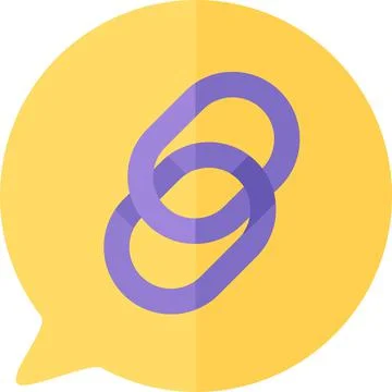 Chain url internet website button icon vector 스톡 일러스트