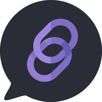 Chain url internet website button icon vector Stockillustratie