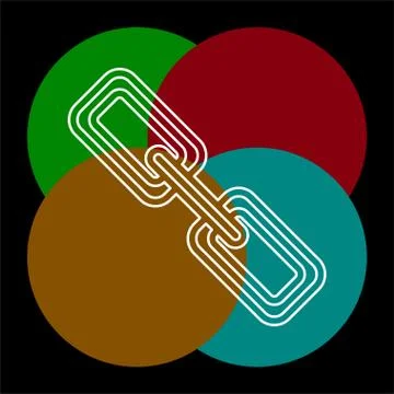 Chain vector icon Stock Illustration