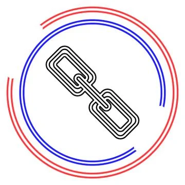 Chain vector icon Stock Illustration
