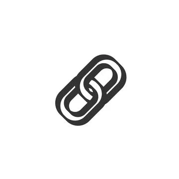 Chain vector with red color and white background Illustrazione stock