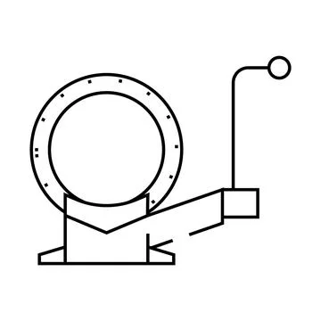 Chain vice line icon vector illustration Stock Illustration