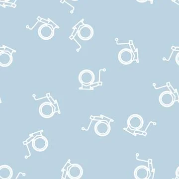 Chain vice line vector seamless pattern Stock Illustration