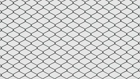Chain Wire Fencing Perth with alpha channel looping Stockbeeldmateriaal 140929674