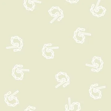 Chain wrench line vector seamless pattern Stock Illustration