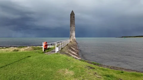 Chaine Memorial Tower Larne Dramatic Sky 動画素材 316913661