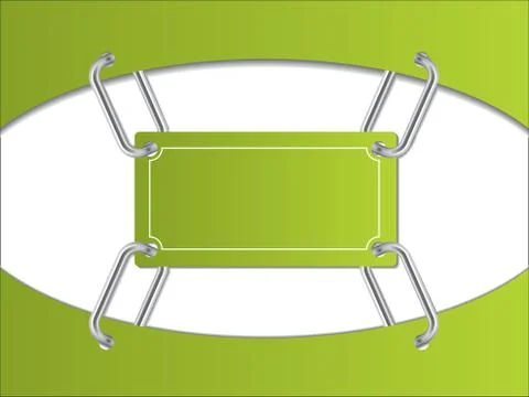 Chained card Stock Illustration