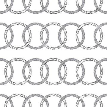 Chained circles Stock Illustration